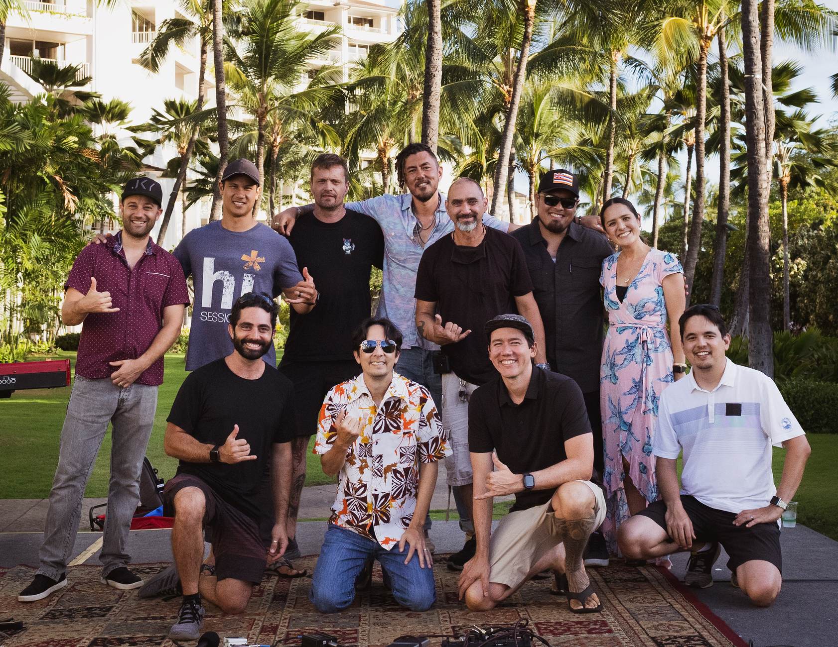The Elevate Media crew on location