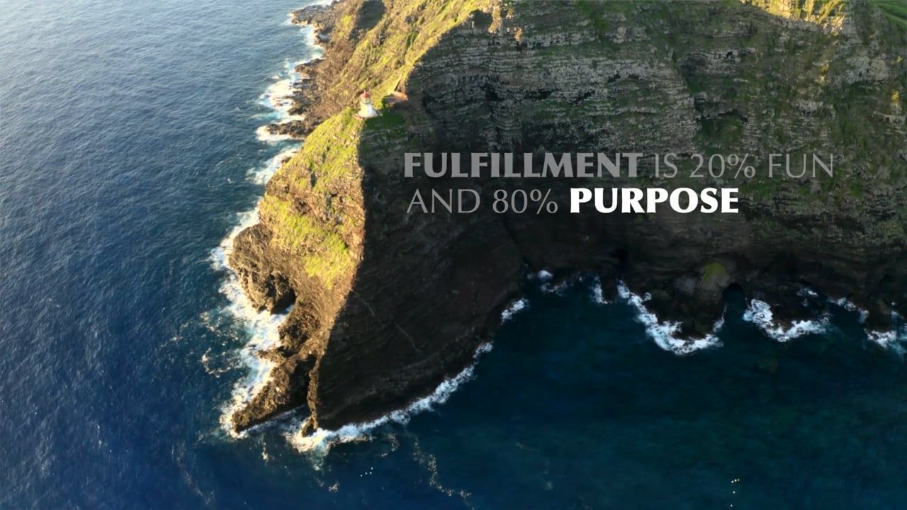 Aerial of a Hawaii coastline from the Touch A Heart legacy film